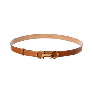 Salvatore Ferragamo Gancini Adjustable Leather Belt
